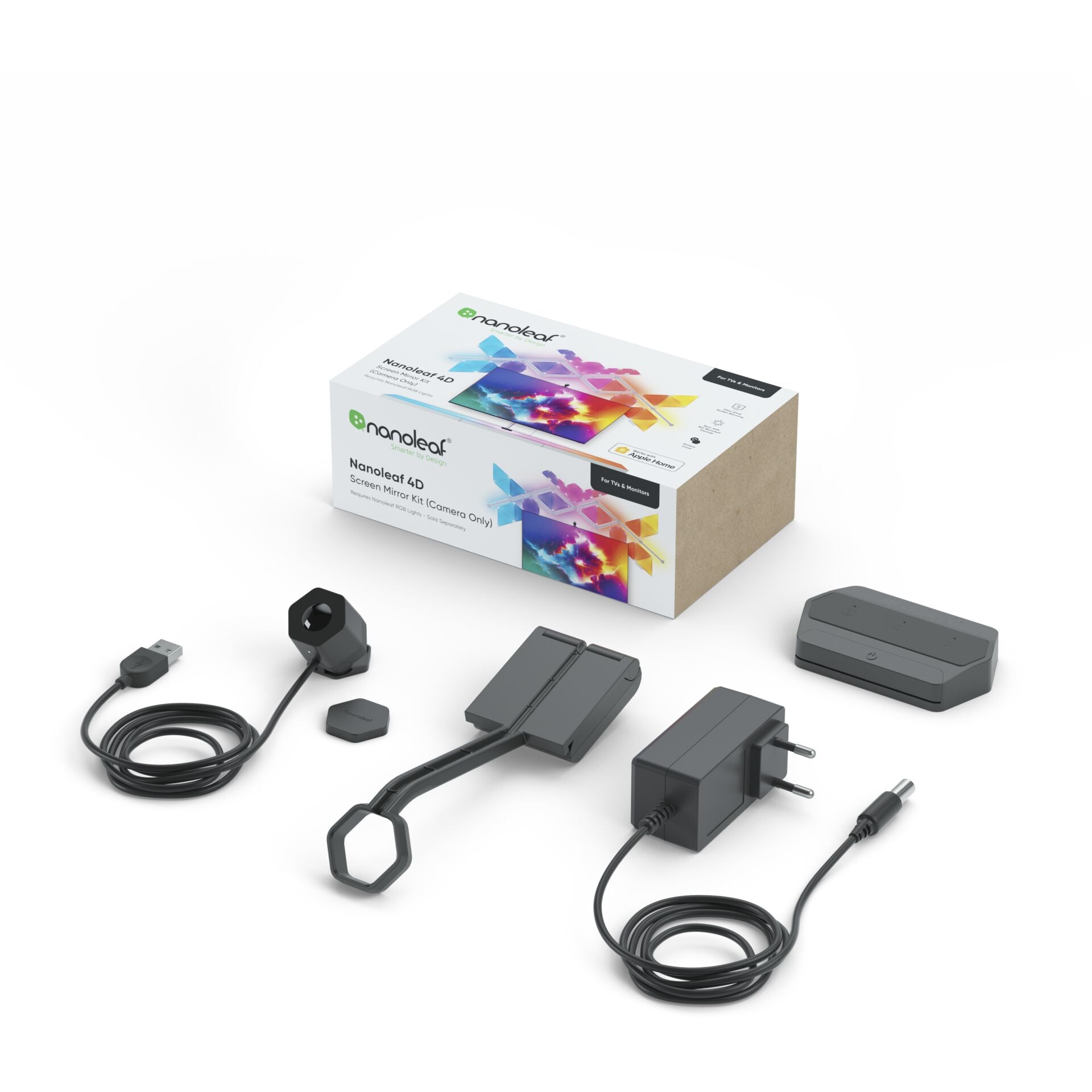 Miroir d'écran Nanoleaf 4D + kit de bandes lumineuses