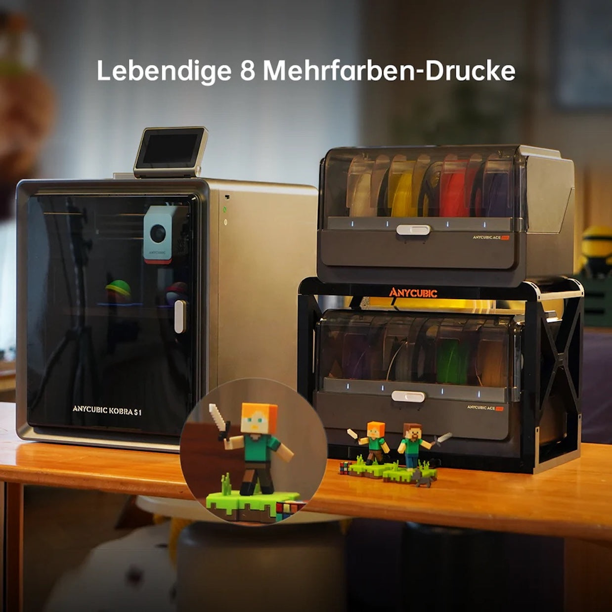 Anycubic Kobra S1 3D Drucker mehrfarbig