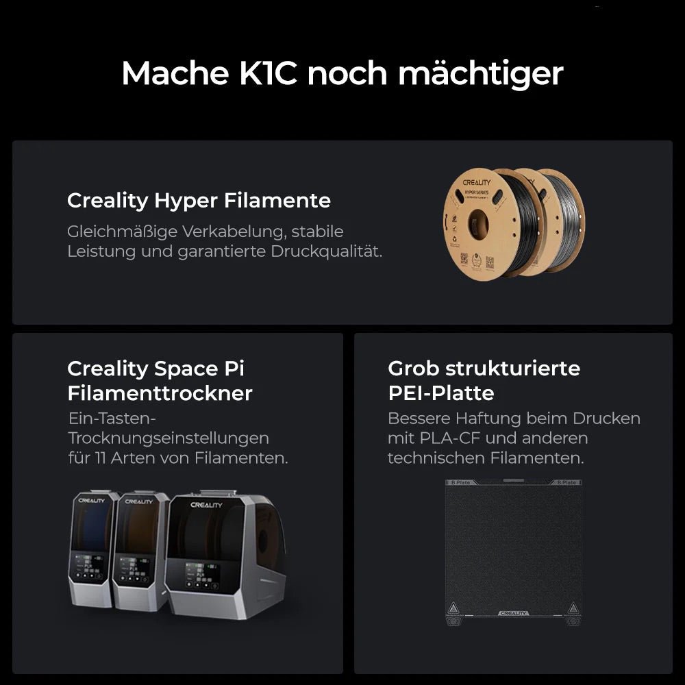 Creality Creality K1C CoreXY - 3D - Drucker – XYZ – Bild 6