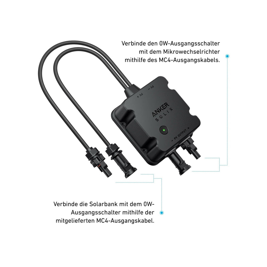 ANKER SOLIX Solarbank E1600 0W Ausgangsschalter