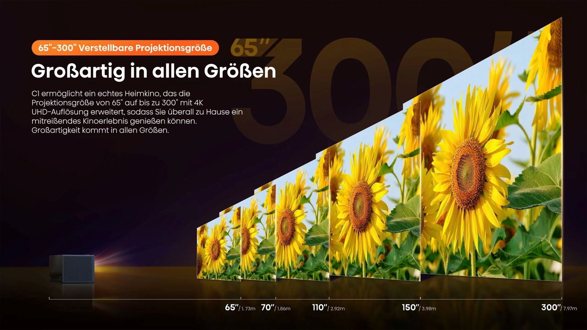 Hisense Hisense C1 Trichroma 4K Laser Smart Mini Projektor – Laser TV – Bild 19