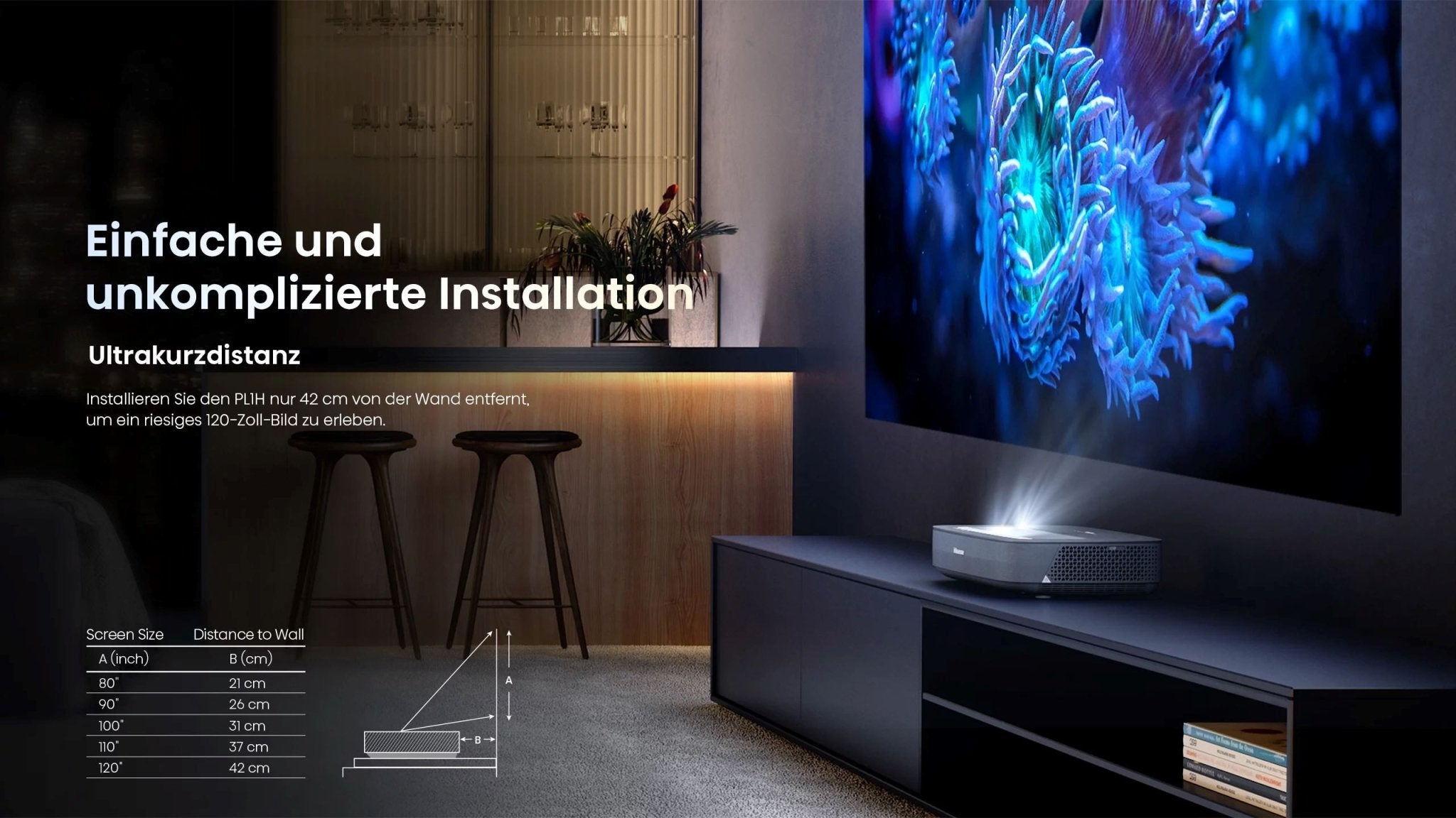 Hisense Hisense PL1 Laser TV Ultrakurzdistanz - Beamer – Laser TV – Bild 10