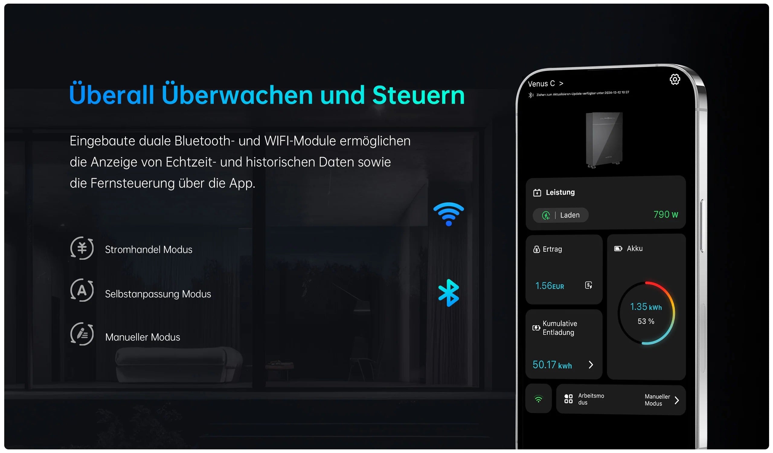 Marstek VENUS E 2.0 5,12 kWh AC-gekoppelter AIO Solarspeicher On/Offgrid