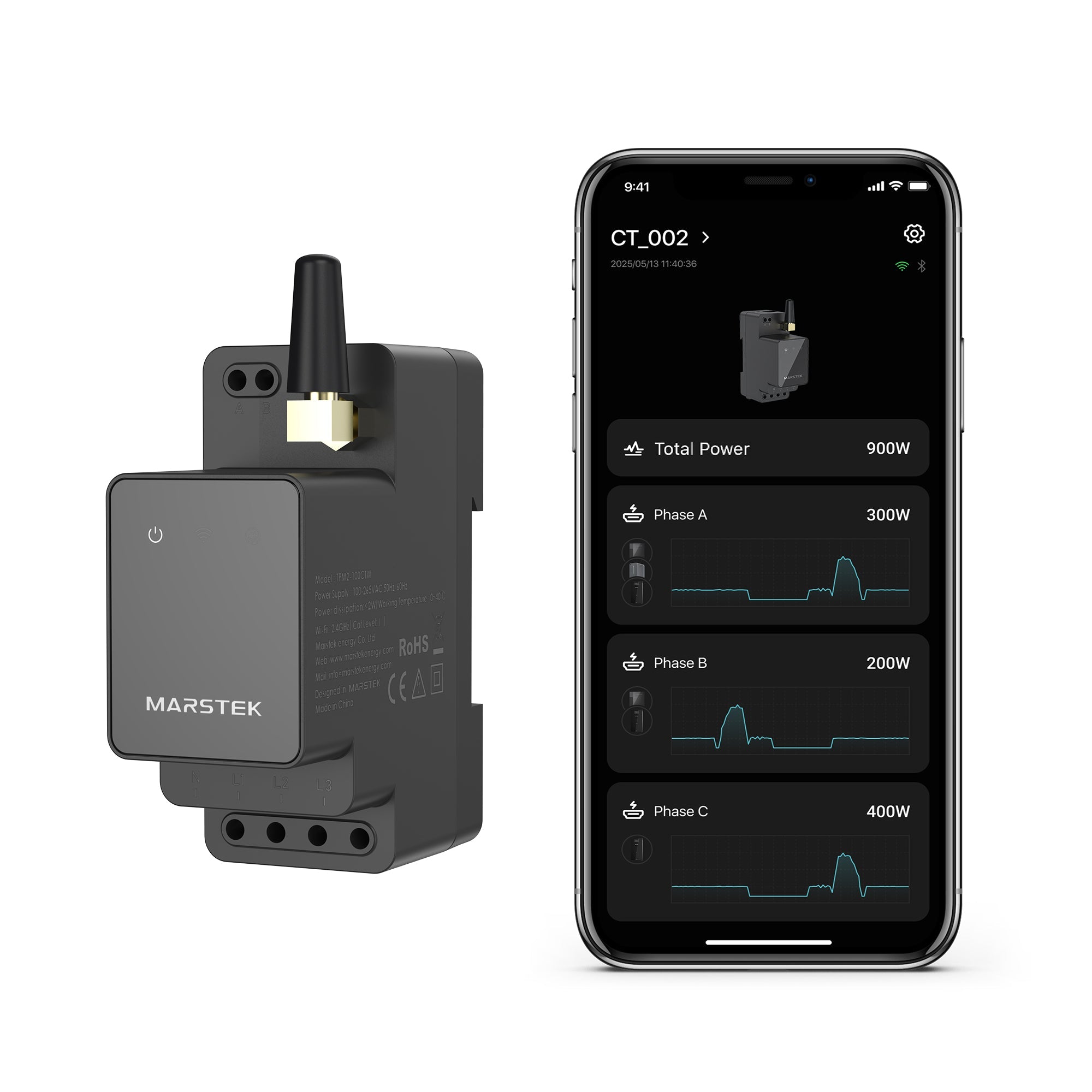 Marstek CT002 V2026 3-Phasen Smart Meter