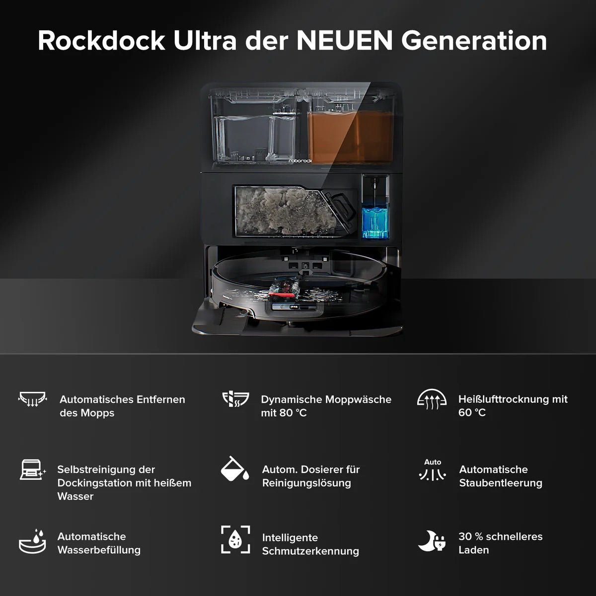 ROBOROCK Roborock Saros 10 Saugroboter mit Dual Anti - Tangle System und Dock – Saugroboter – Bild 6