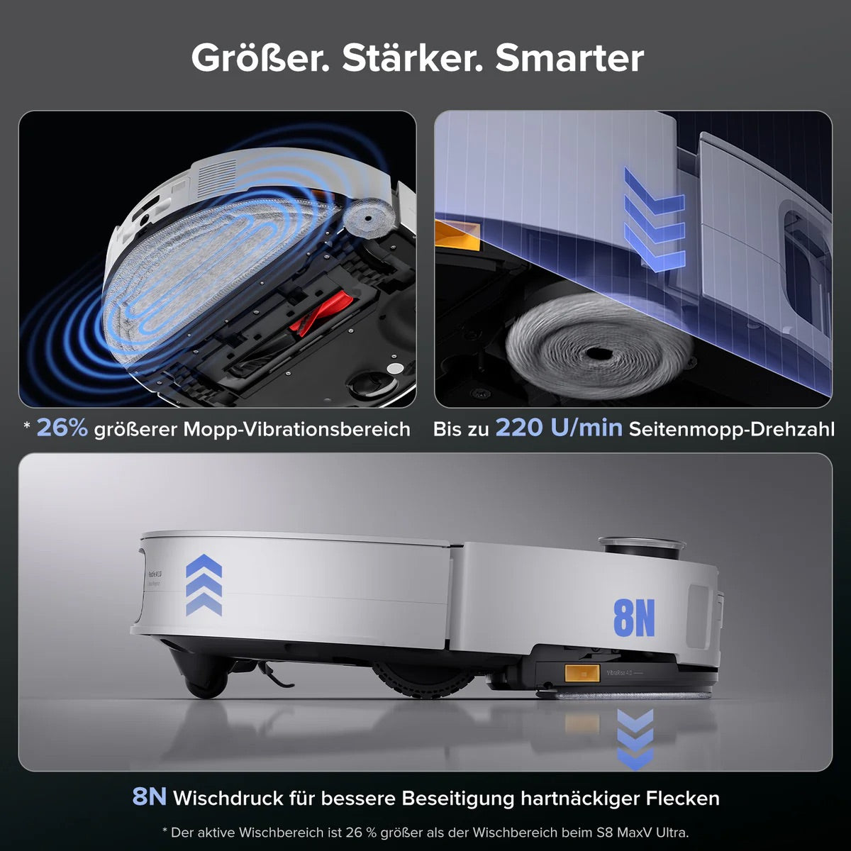 Roborock Saros 10 robot vacuum cleaner with dual anti-tangle system and dock