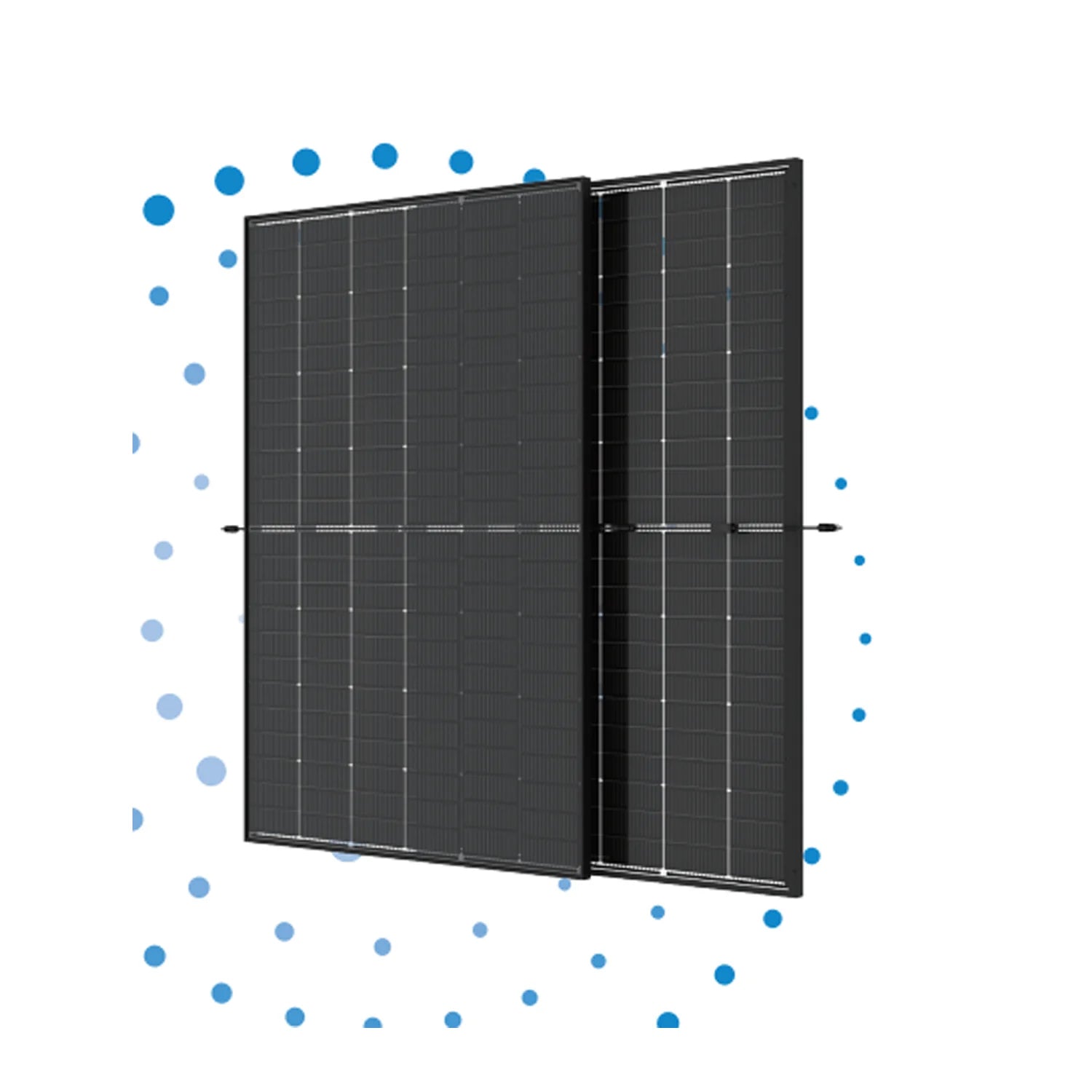 Trina Vertex S+ N-Type Dual Glass 465W - 1500V Black Frame Solar Panel