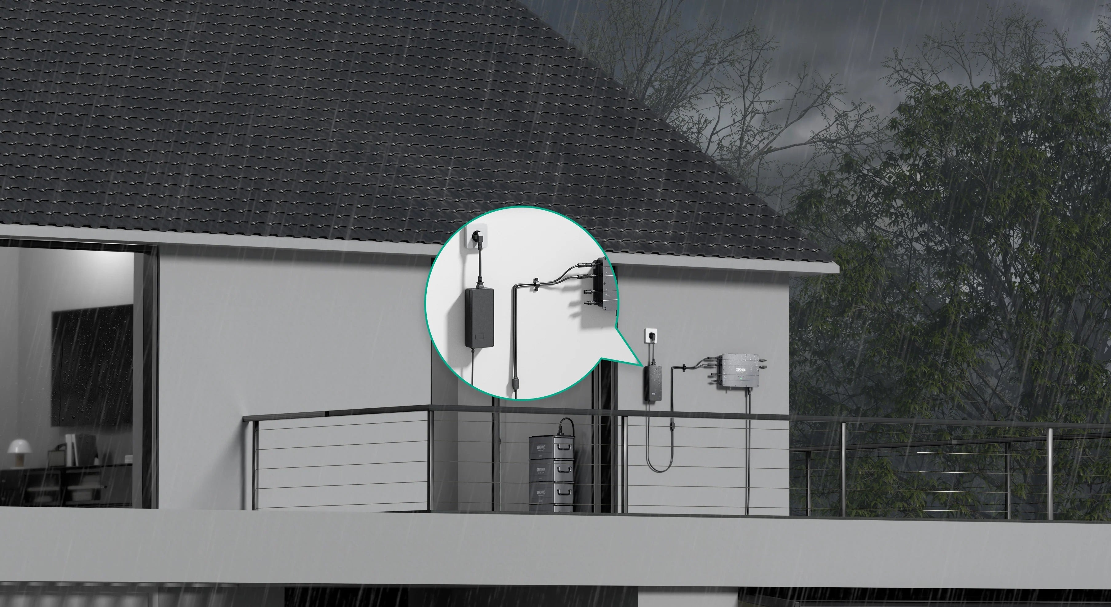 Zendure AC auf Solarstecker Ladegerät