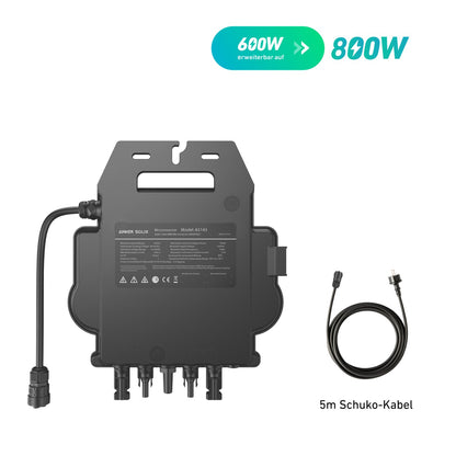 ANKER SOLIX MI80 800W Mikrowechselrichter mit Schuko Kabel B-Ware
