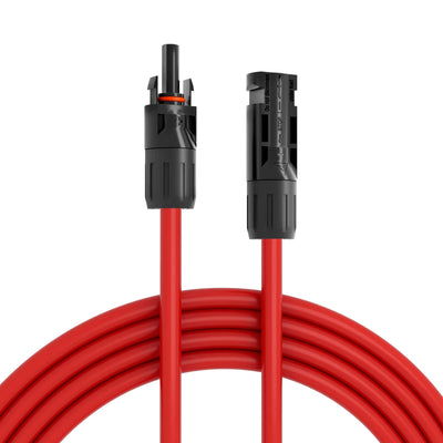hb-digital câble d'extension de câble solaire compatible MC4 6mm² 8 AWG rouge/noir
