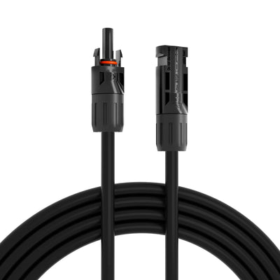 hb-digital câble d'extension de câble solaire compatible MC4 6mm² 8 AWG rouge/noir