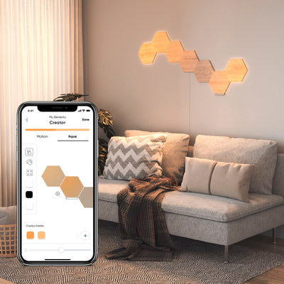 Nanoleaf Nanoleaf Elements Hexagon Wood – Lichtpanele – Bild 6