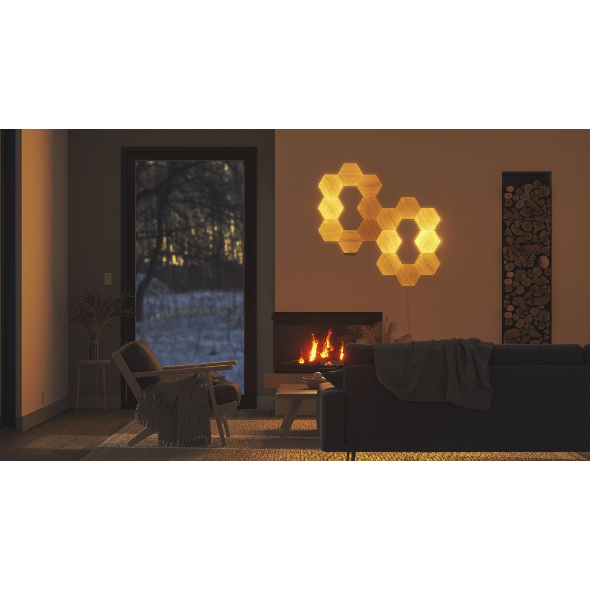 Nanoleaf Nanoleaf Elements Hexagon Wood – Lichtpanele – Bild 2