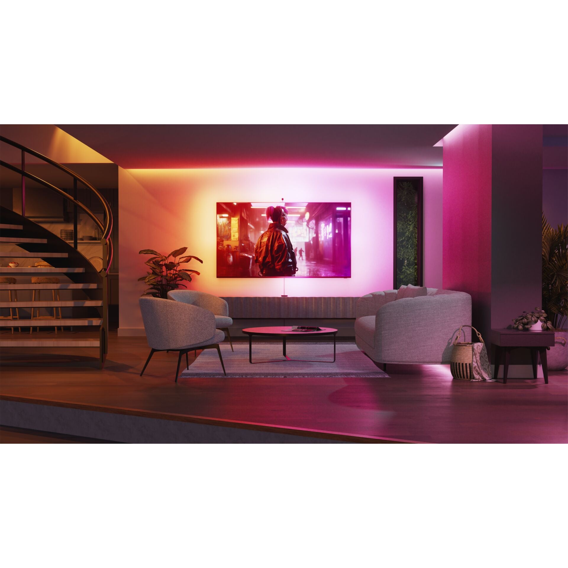 Miroir d'écran Nanoleaf 4D + kit de bandes lumineuses