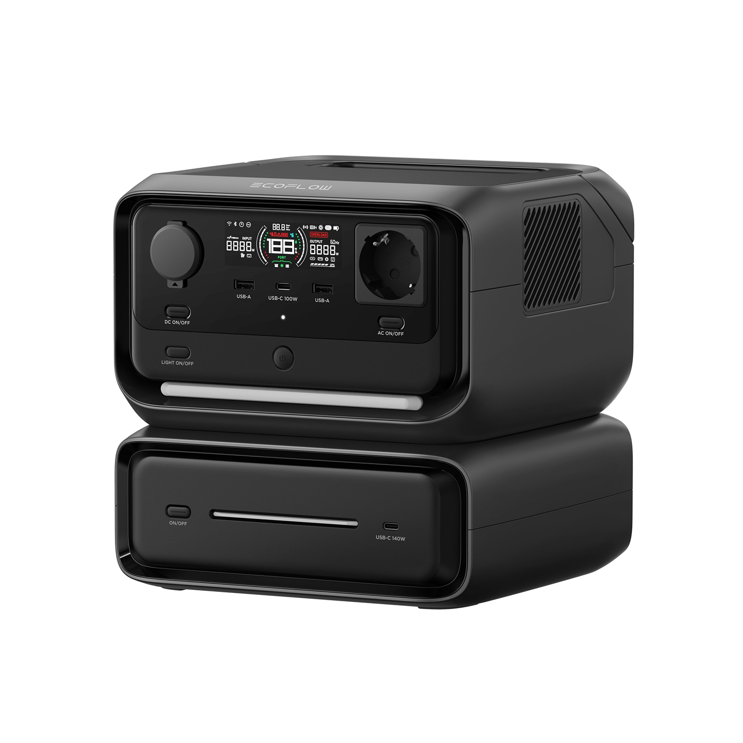 EcoFlow River 3 Max Powerstation 286 Wh + Zusatzbatterie 286 Wh