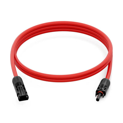 HB - Digital GmbH hb - digital Solarkabel Verlängerungskabel MC4 - Kompatibel 6mm² 8 AWG Rot/Schwarz – – Bild 3