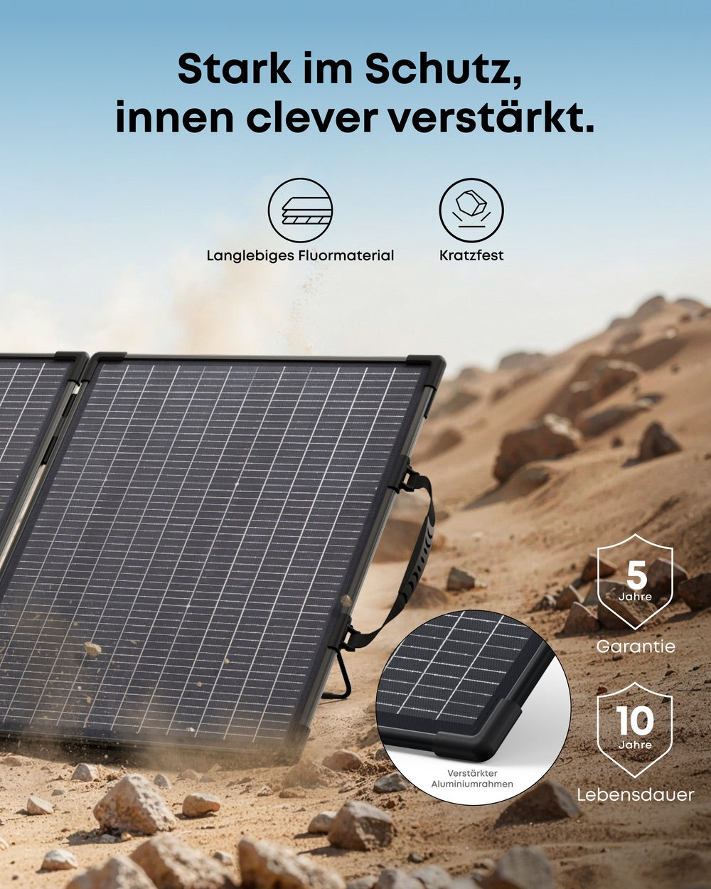 Anker SOLIX PS100 Gen. 2 Bifaziales tragbares Solarpanel 100W