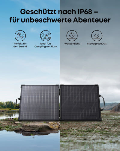 Anker SOLIX PS100 Gen. 2 Bifaziales tragbares Solarpanel 100W