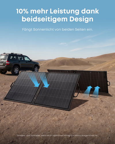 Anker SOLIX PS200 Gen. 2 Bifaziales tragbares Solarpanel 200W