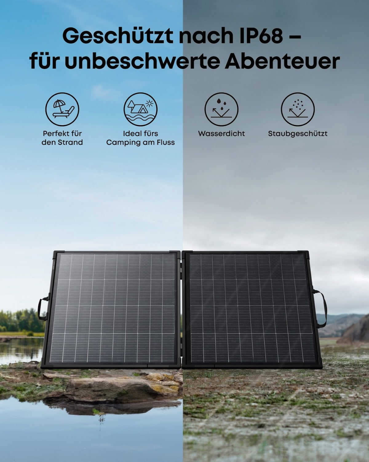 Anker SOLIX PS200 Gen. 2 Bifaziales tragbares Solarpanel 200W