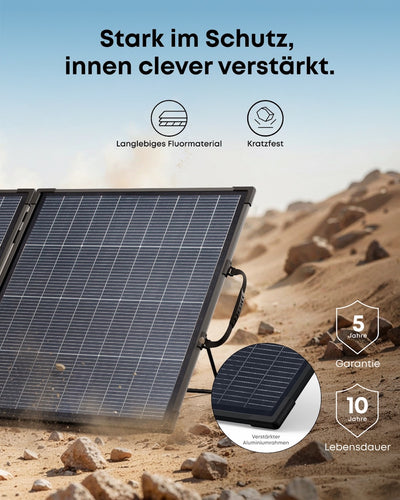 Anker SOLIX PS200 Gen. 2 Bifaziales tragbares Solarpanel 200W