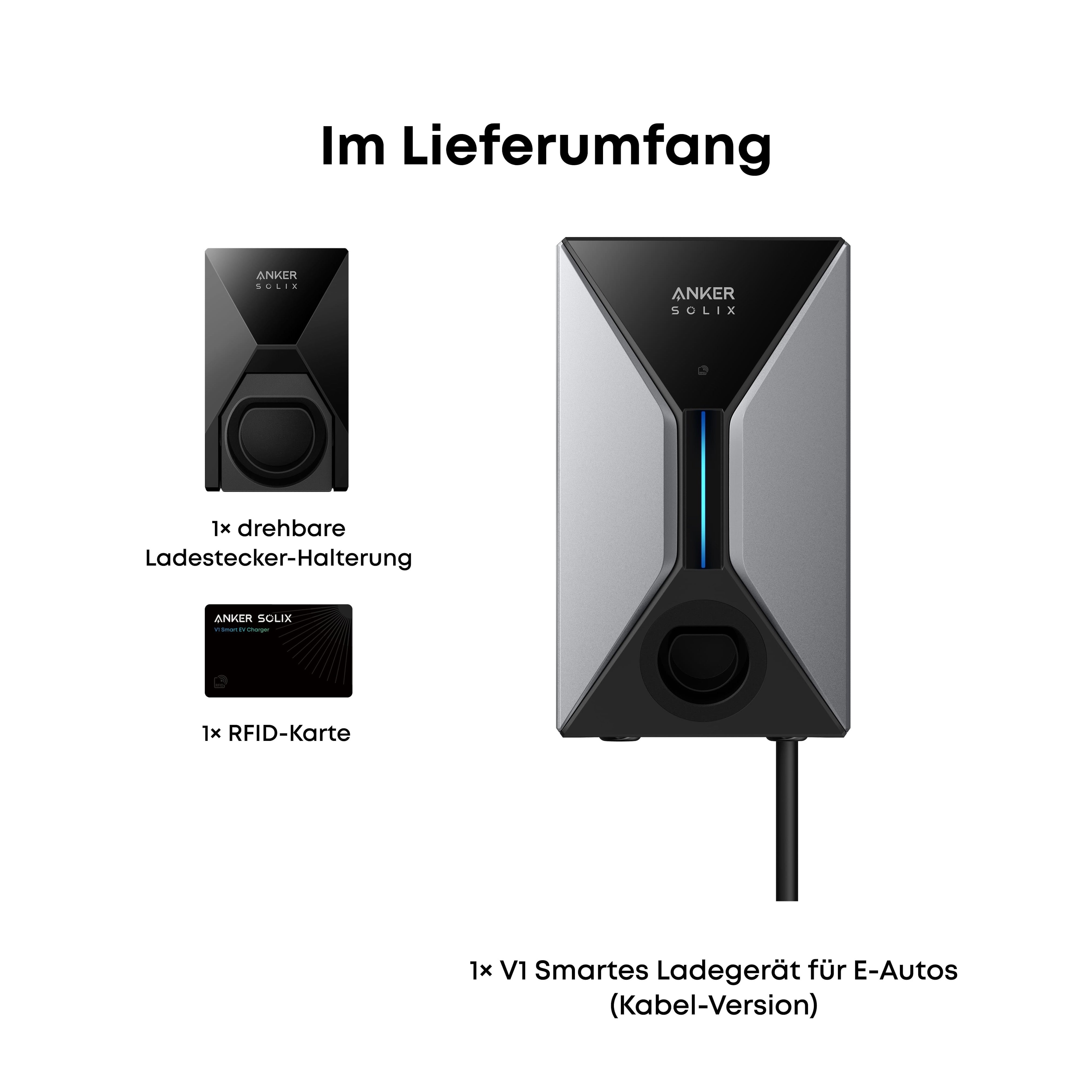 Anker SOLIX V1 Smart EV Ladegerät 11 kW