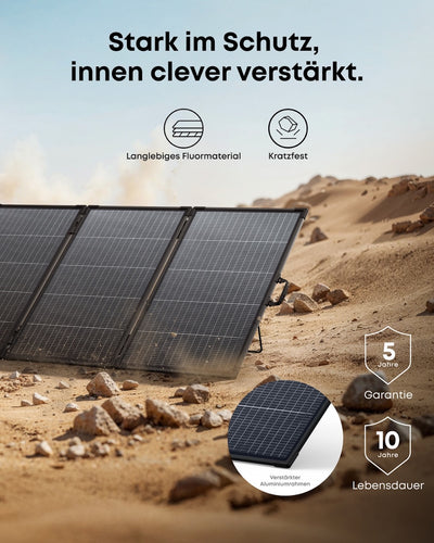 Anker SOLIX PS400 Gen. 2 Bifaziales tragbares Solarpanel