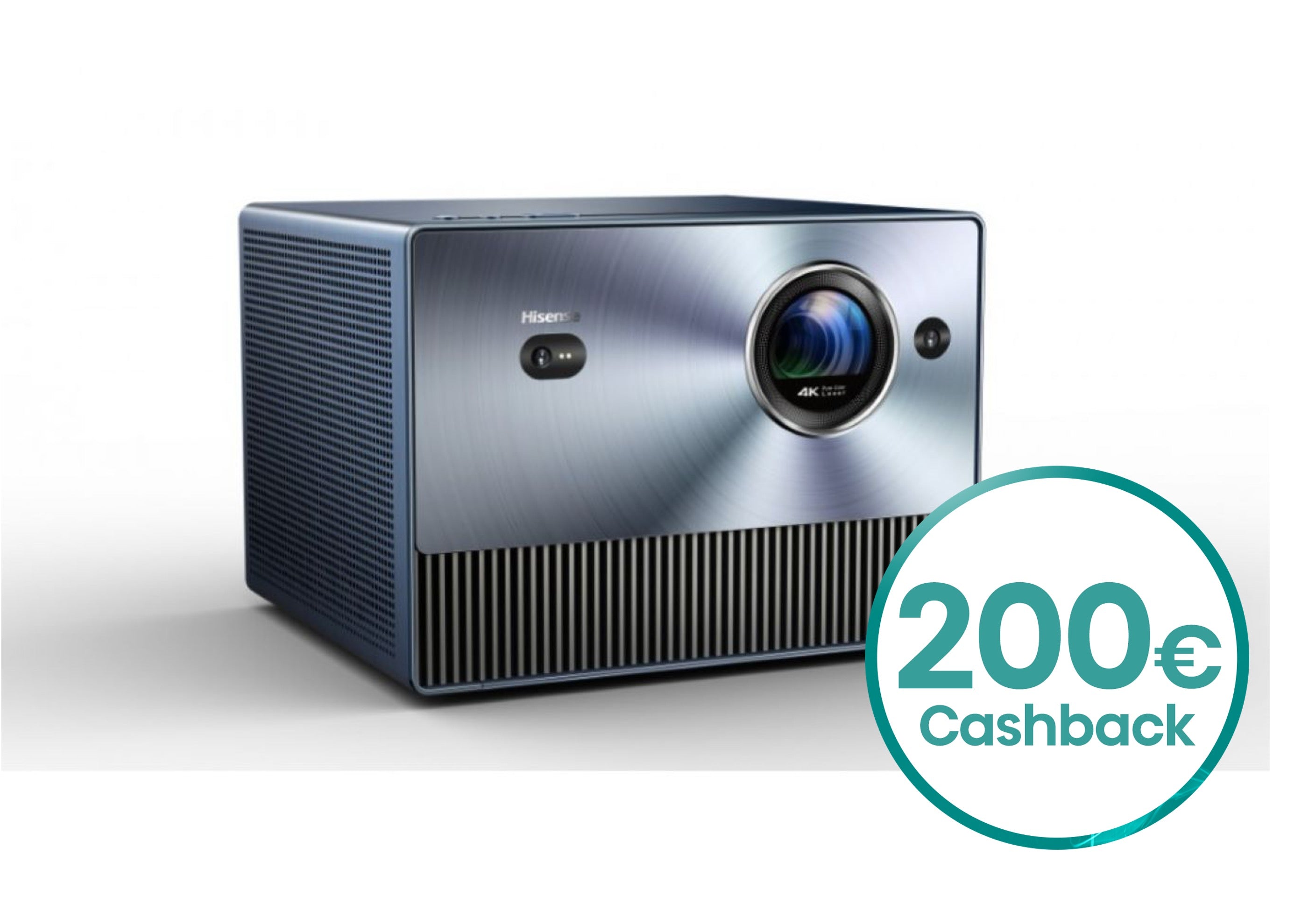 Hisense C1 Laser Projector Bundle (C1 Smart Mini Projector + Ultra Short Throw Screen DLT100-B1 100 Inch)