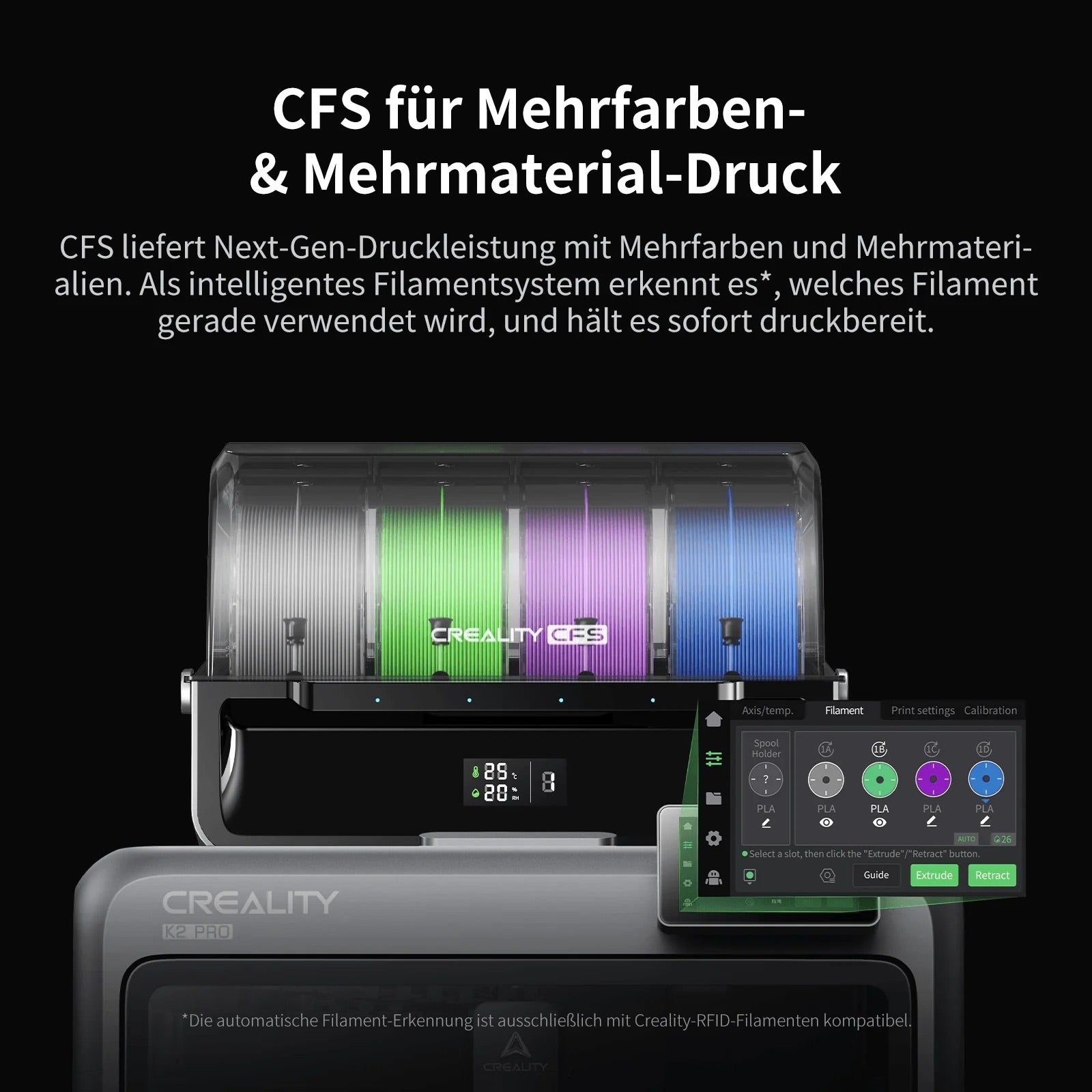 Creality K2 Pro Combo mehrfarbig