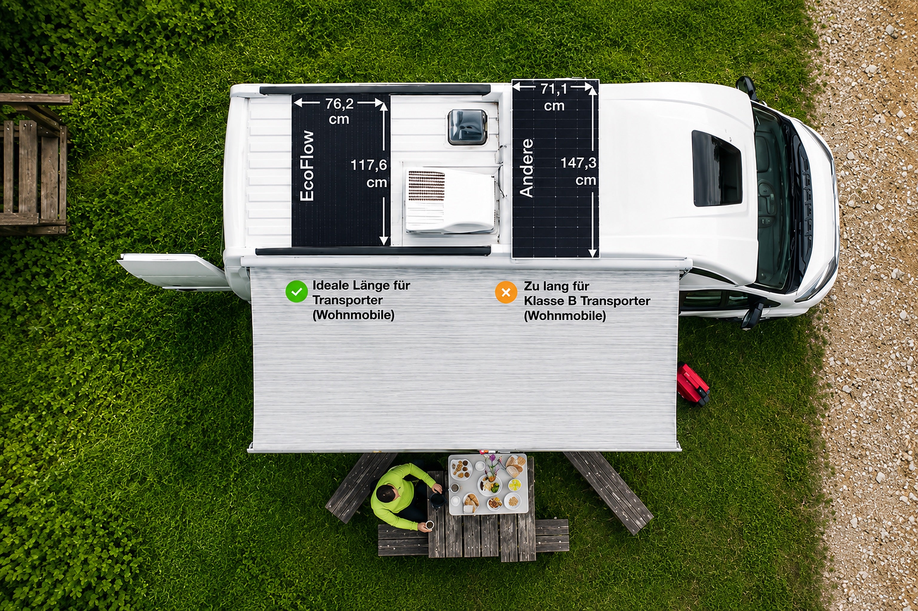 EcoFlow TOPCon Starres Solarpanel 175 W Monokristallin