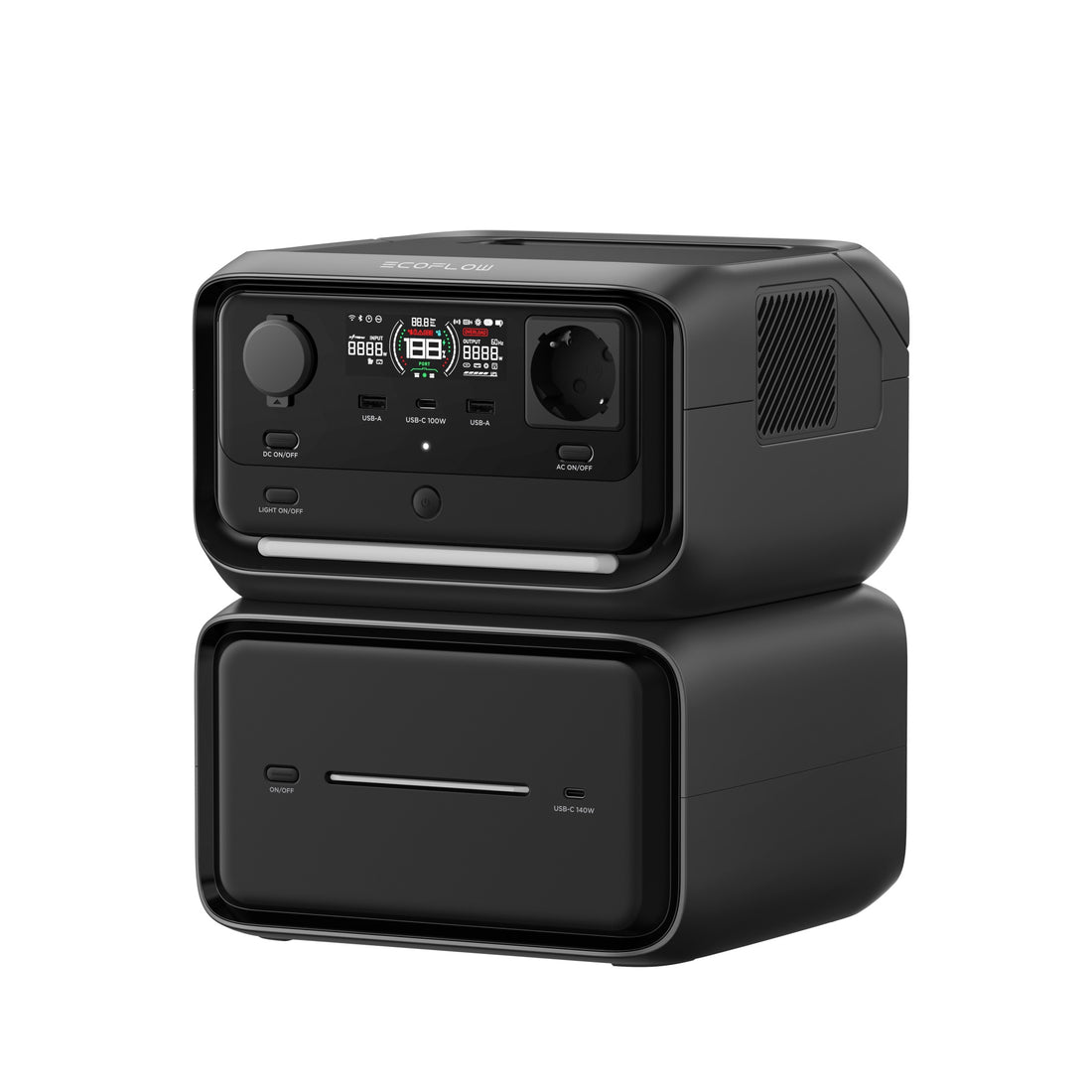 EcoFlow River 3 Max Plus Powerstation 286 Wh + Zusatzbatterie 572 Wh