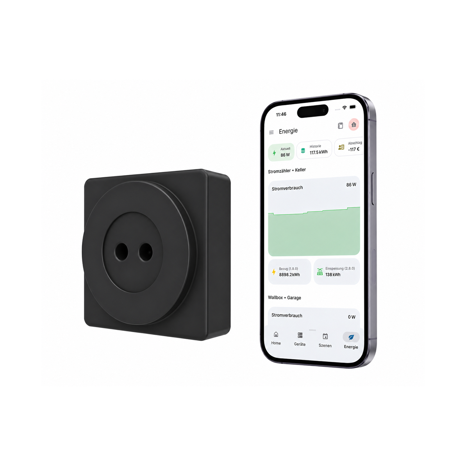 everHome EcoTracker IR - Stromzähler EHZ auslesen - Lesekopf Smartmeter - inkl. App