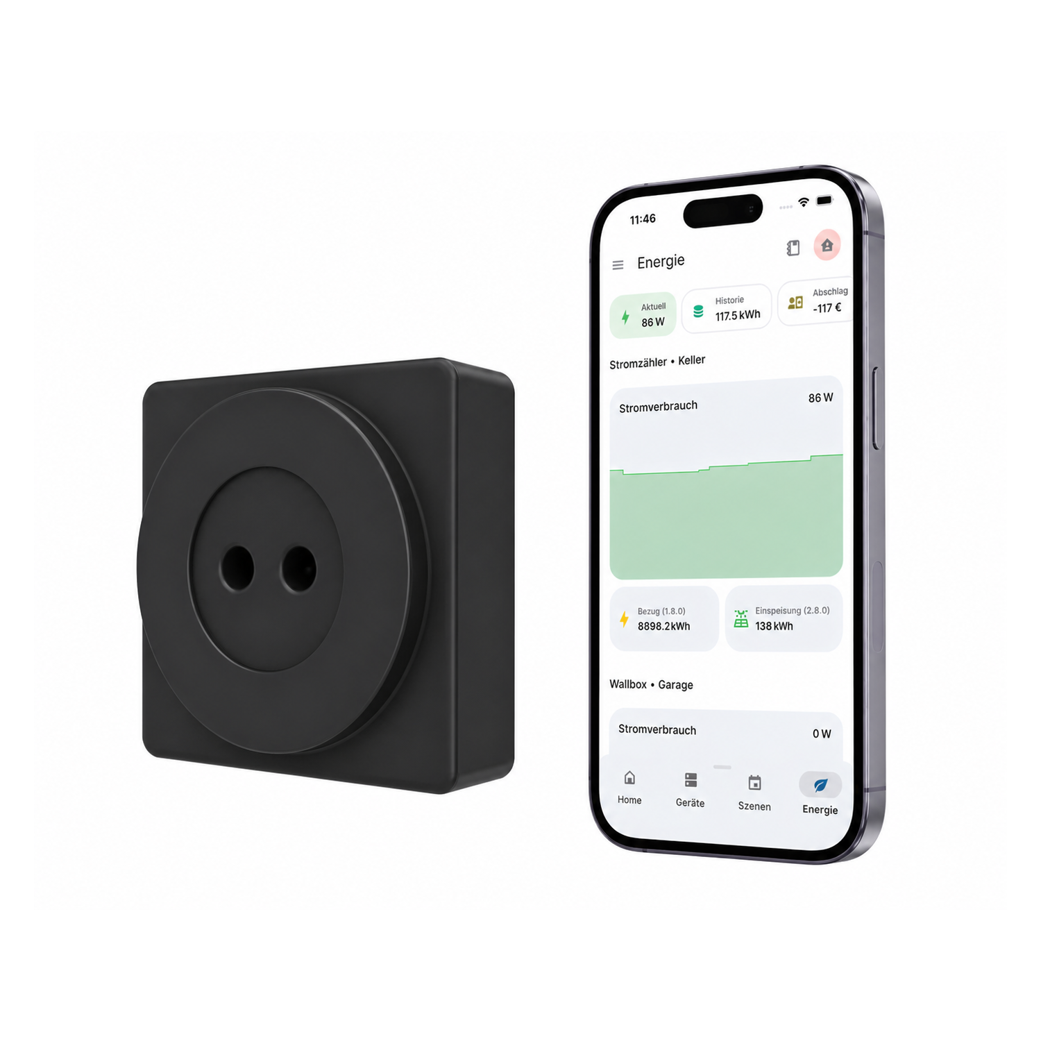 everHome EcoTracker IR - Stromzähler EHZ auslesen - Lesekopf Smartmeter - inkl. App