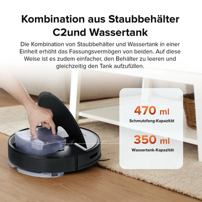 Roborock Q7 Max+ vacuum mopping robot with emptying station