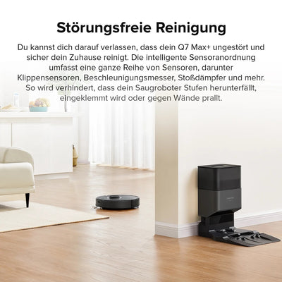 Roborock Q7 Max+ vacuum mopping robot with emptying station