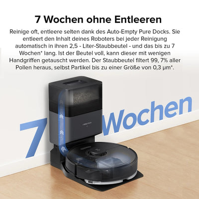 Roborock Q7 Max+ vacuum mopping robot with emptying station