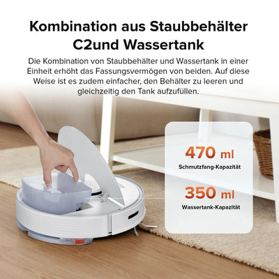 Roborock Q7 Max+ vacuum mopping robot with emptying station