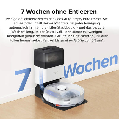 Roborock Q7 Max+ vacuum mopping robot with emptying station