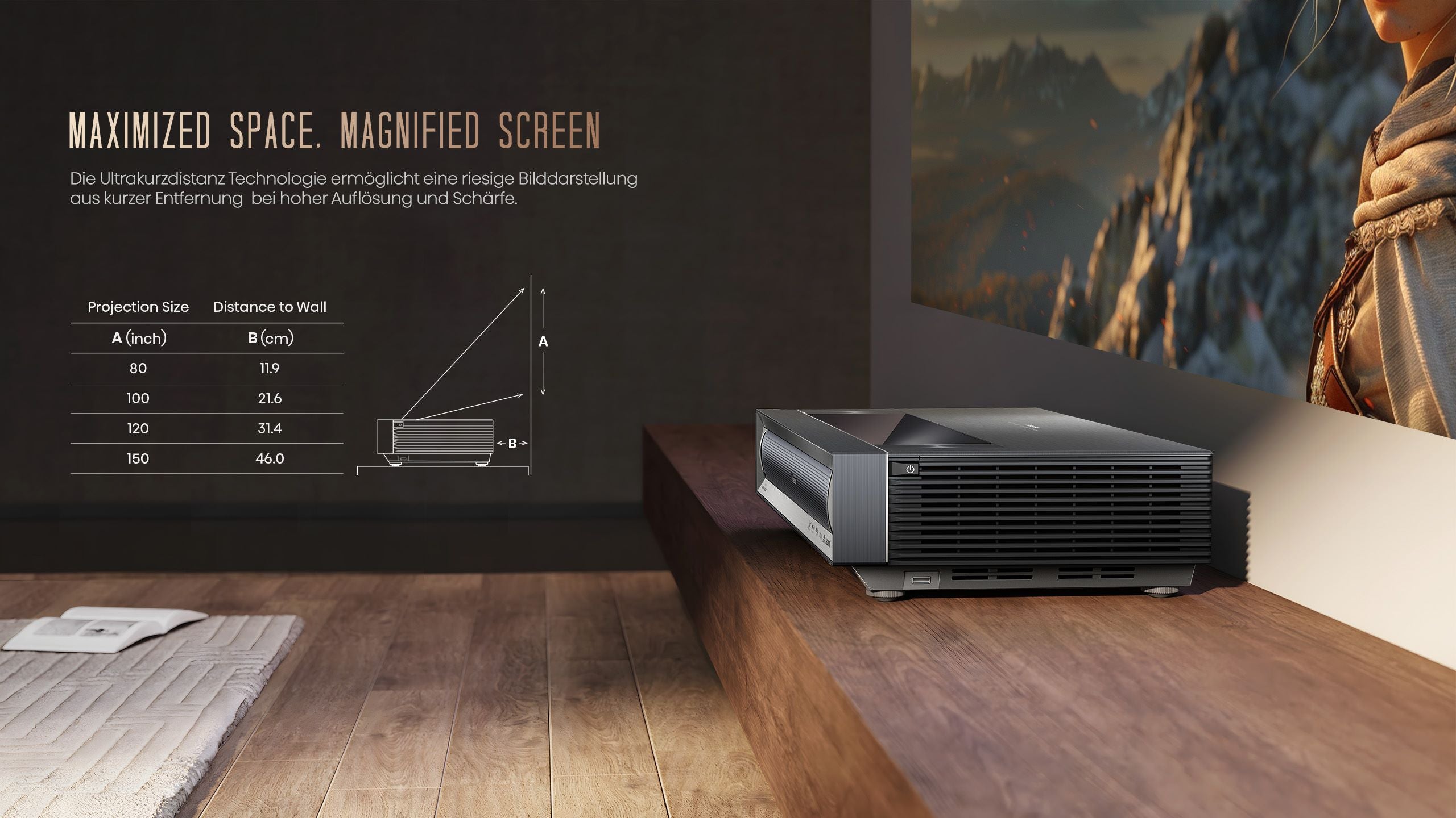 Hisense PX3 PRO ultra short throw projector laser TV