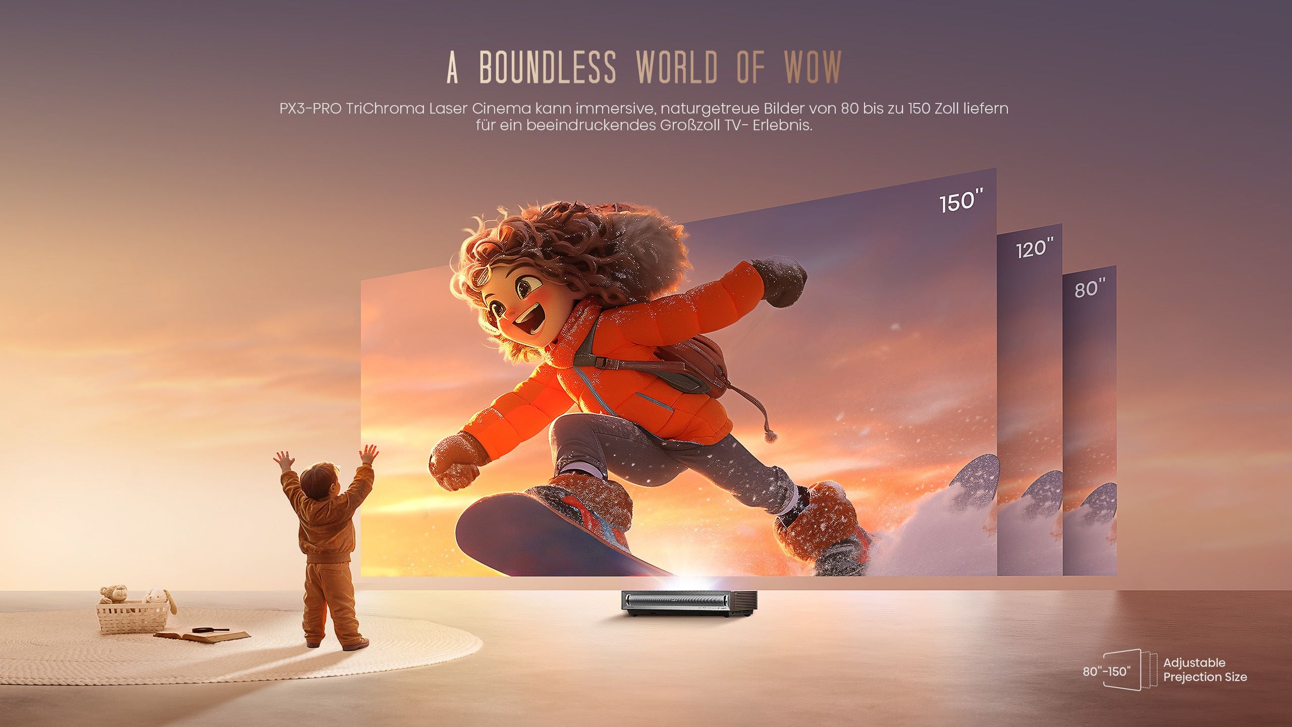 Hisense PX3 PRO ultra short throw projector laser TV