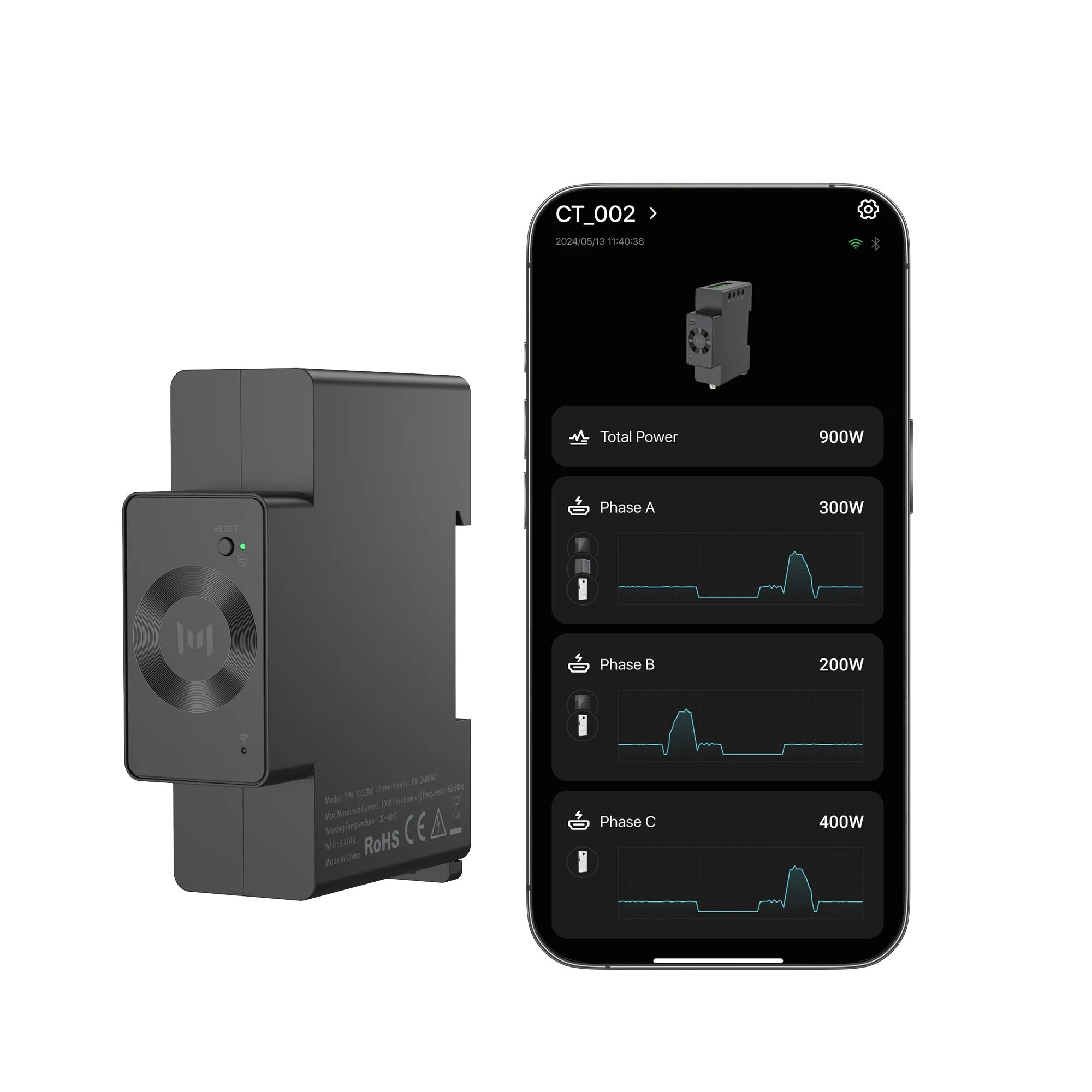 Marstek Marstek CT002 3 - Phasen Smart Meter für BKW Speicher – Akku – Bild 2