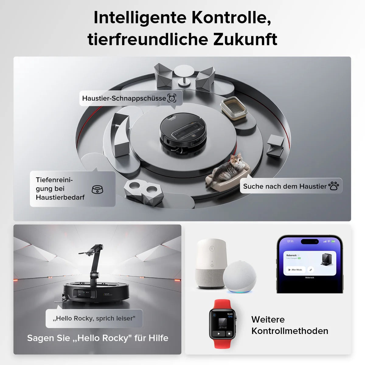 Roborock Saros Z70 Staubsaugerroboter mit mechanischem OmniGrip™ Arm B-Ware
