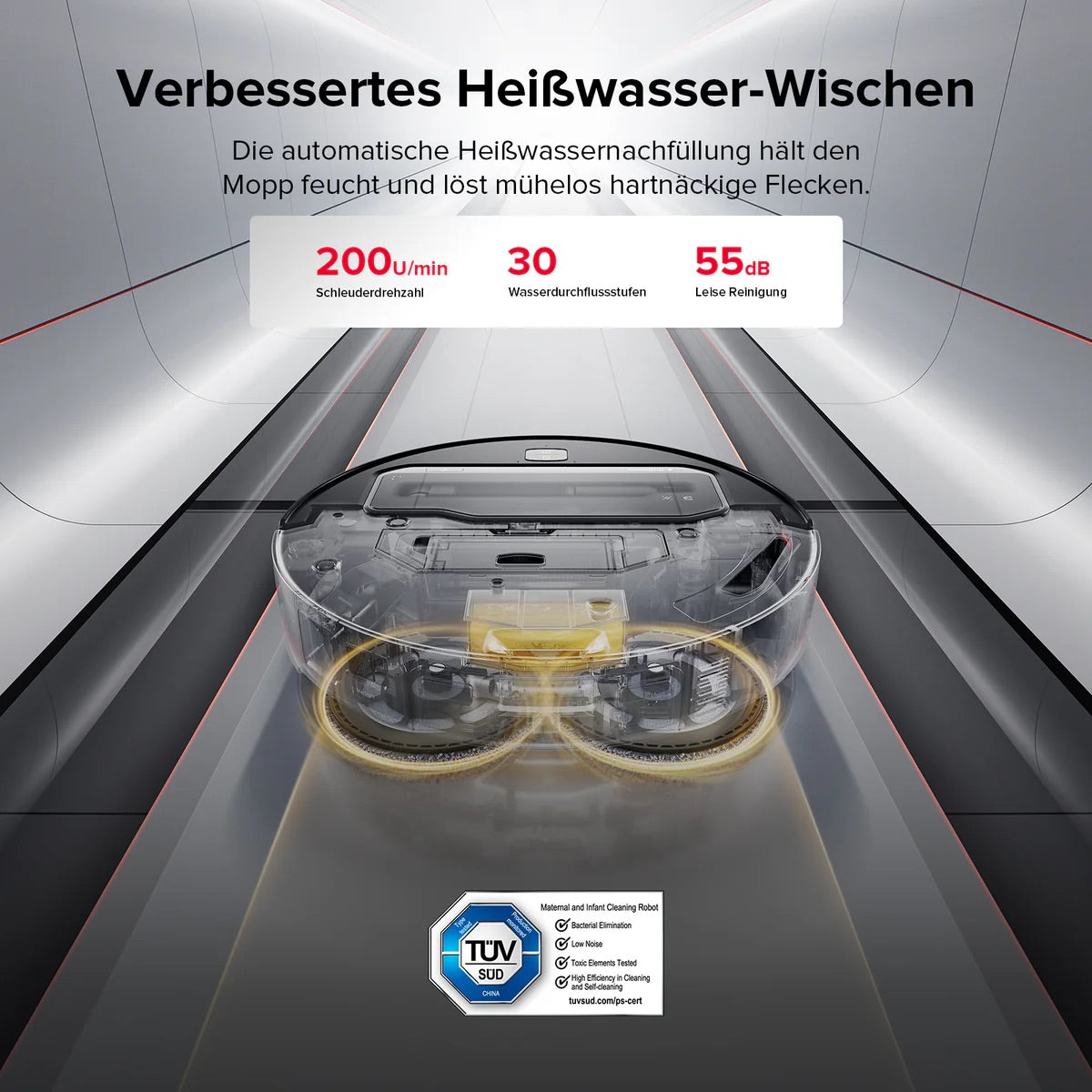 Roborock Saros Z70 Staubsaugerroboter mit mechanischem OmniGrip™ Arm B-Ware
