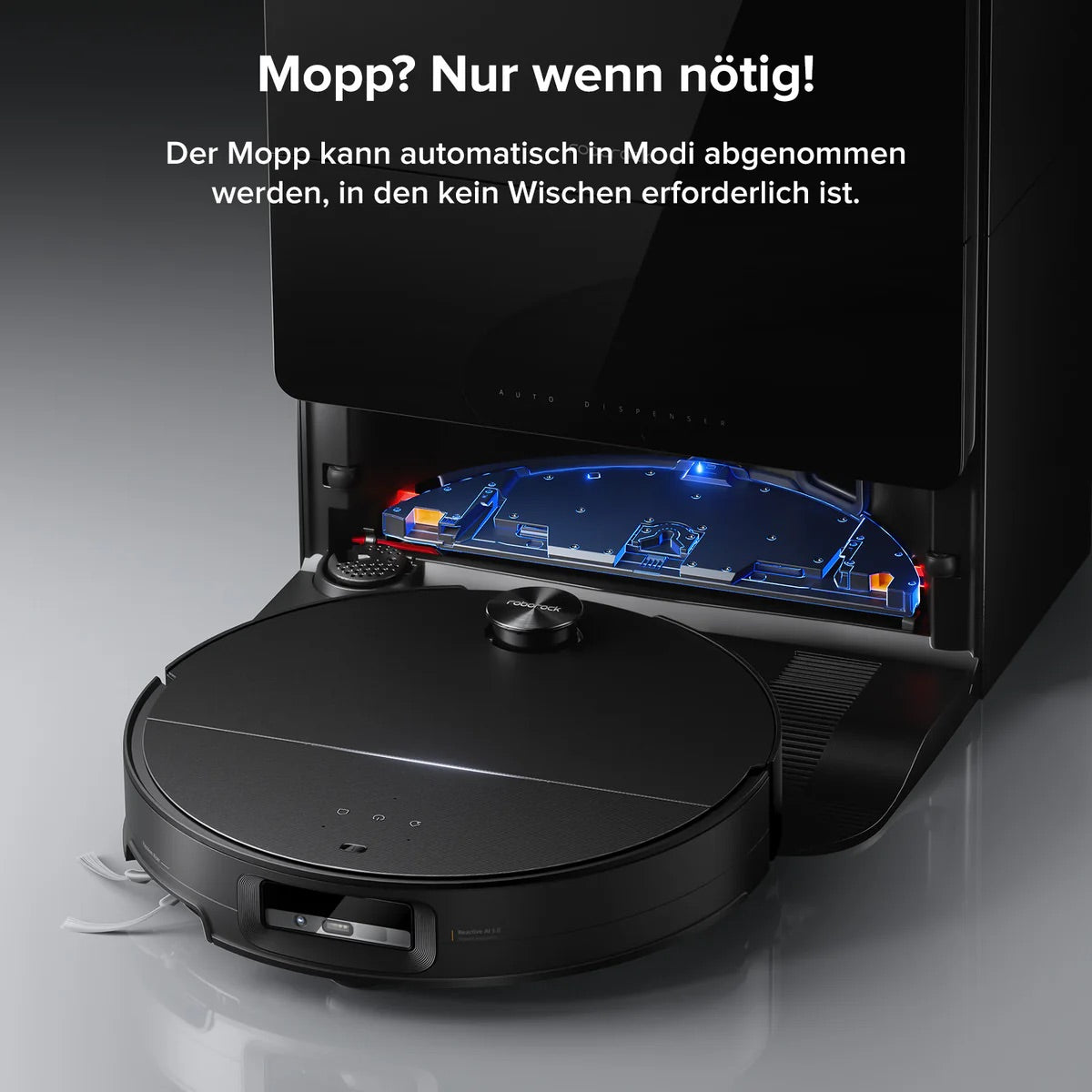 Roborock Saros 10 robot vacuum cleaner with dual anti-tangle system and dock