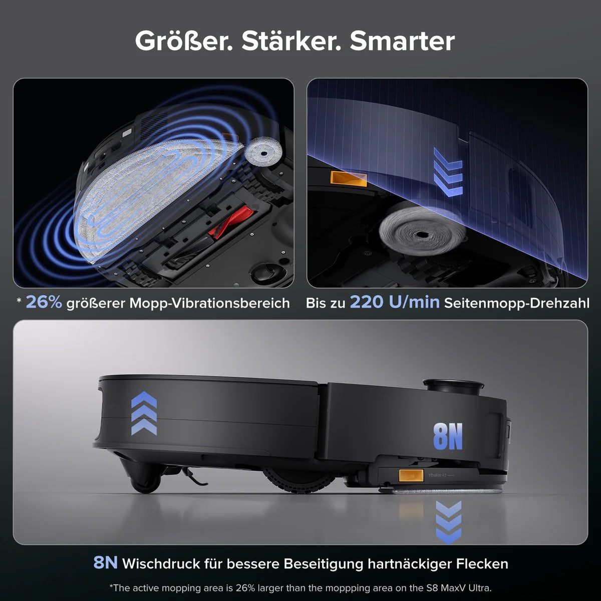 Roborock Saros 10 robot vacuum cleaner with dual anti-tangle system and dock