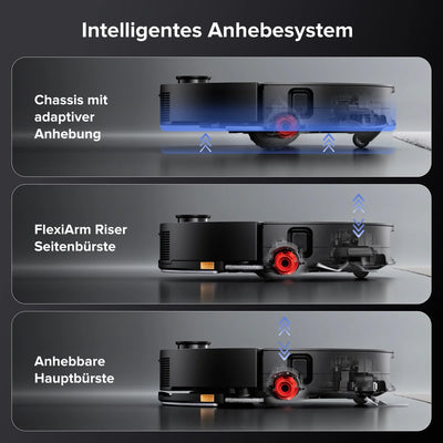 Roborock Saros 10 robot vacuum cleaner with dual anti-tangle system and dock
