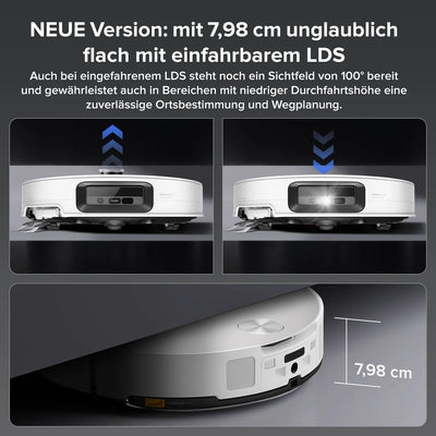 Roborock Saros 10 robot vacuum cleaner with dual anti-tangle system and dock