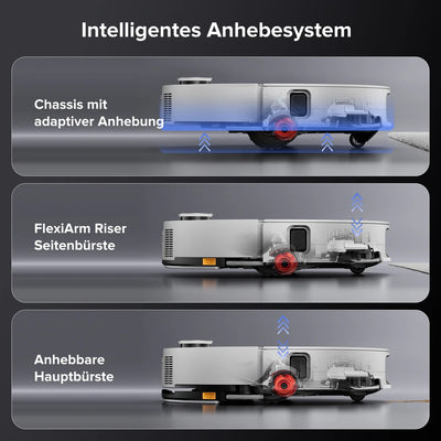 Roborock Saros 10 robot vacuum cleaner with dual anti-tangle system and dock