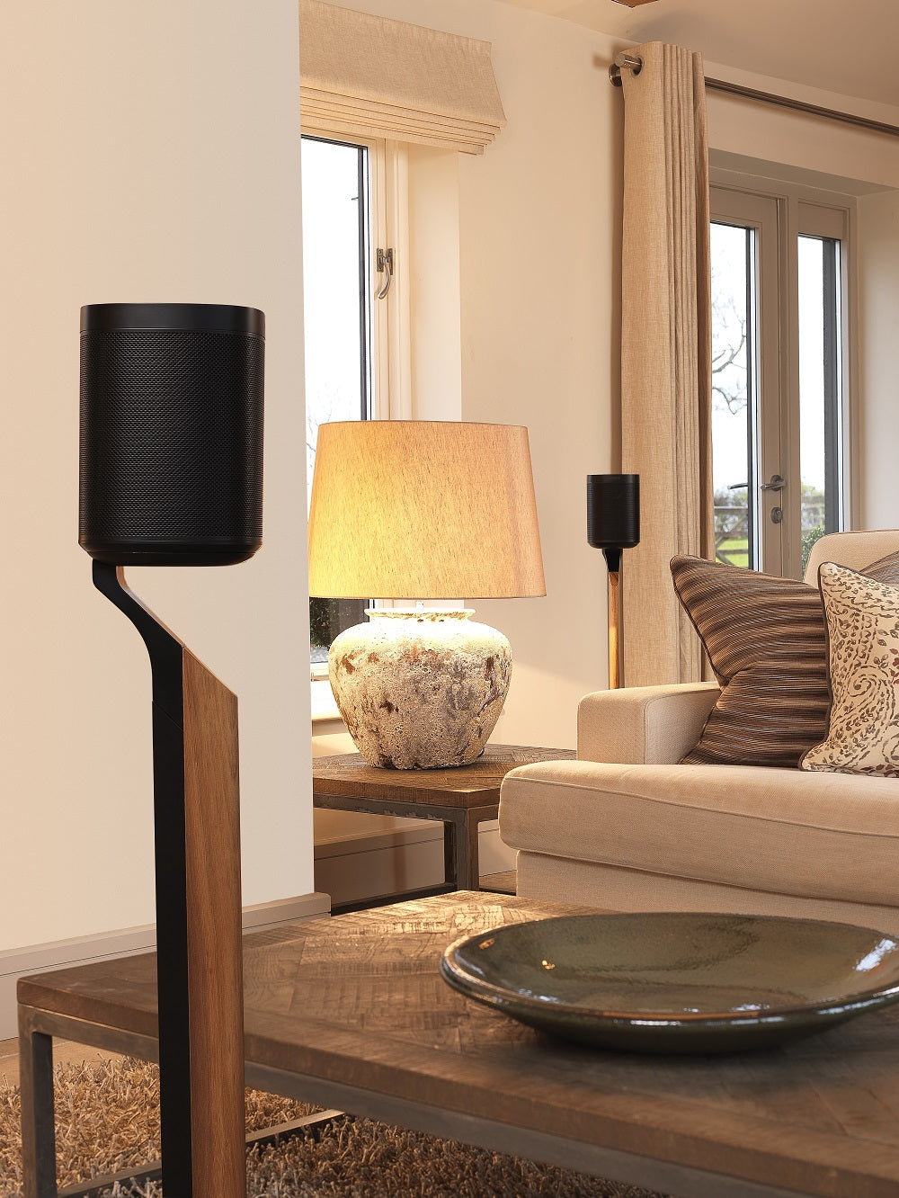 Flexson Premium Stand One/One SL/Play:1 FLXS1PFS1021 Black/Walnut