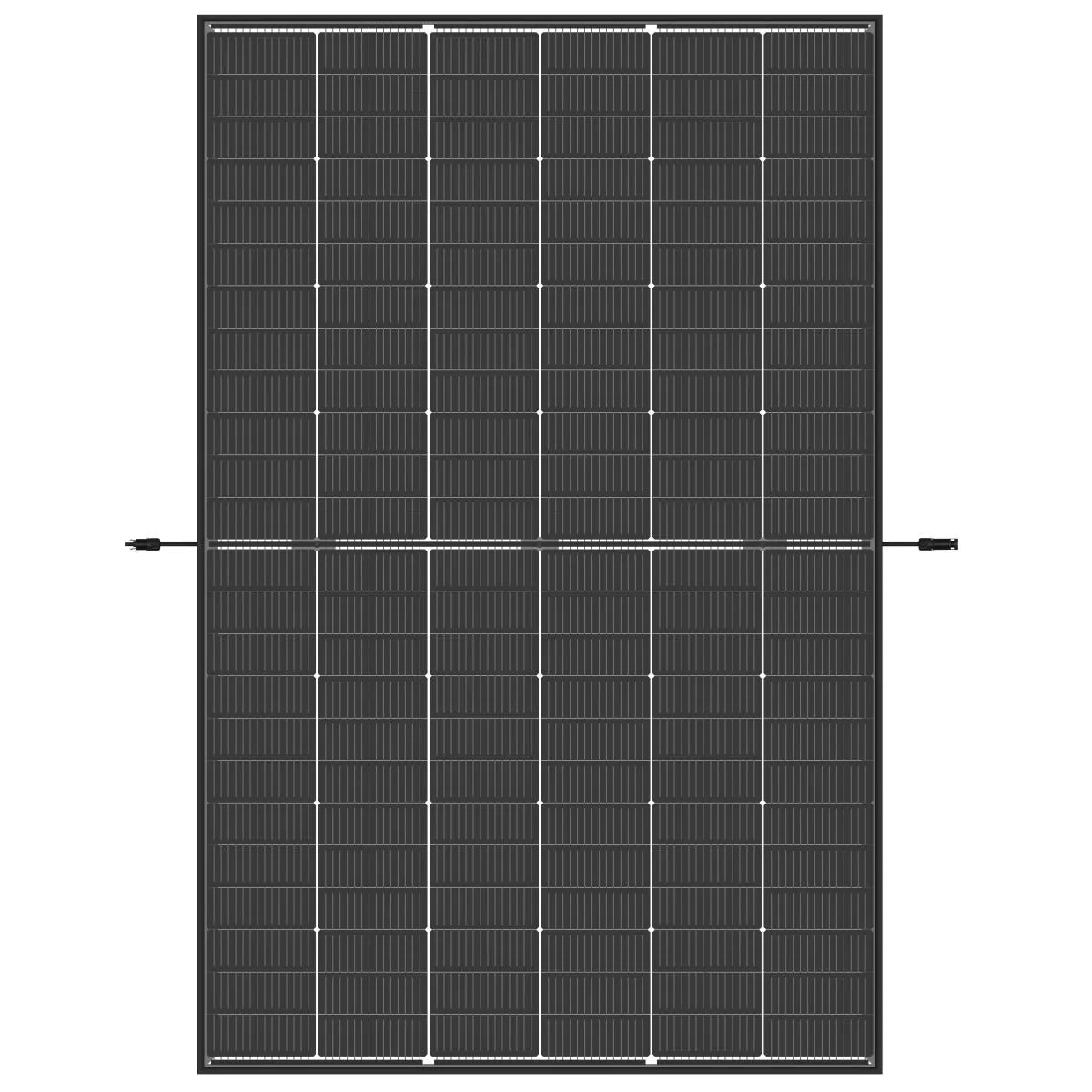 Trina Vertex S+ 445W N-Type Bifaziales Dual Glass PV-Modul - Triple-Cut 1500V (Transparent)